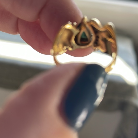 EUC - Handmade 18K, tourmaline & diamond ring - Picture 7 of 7